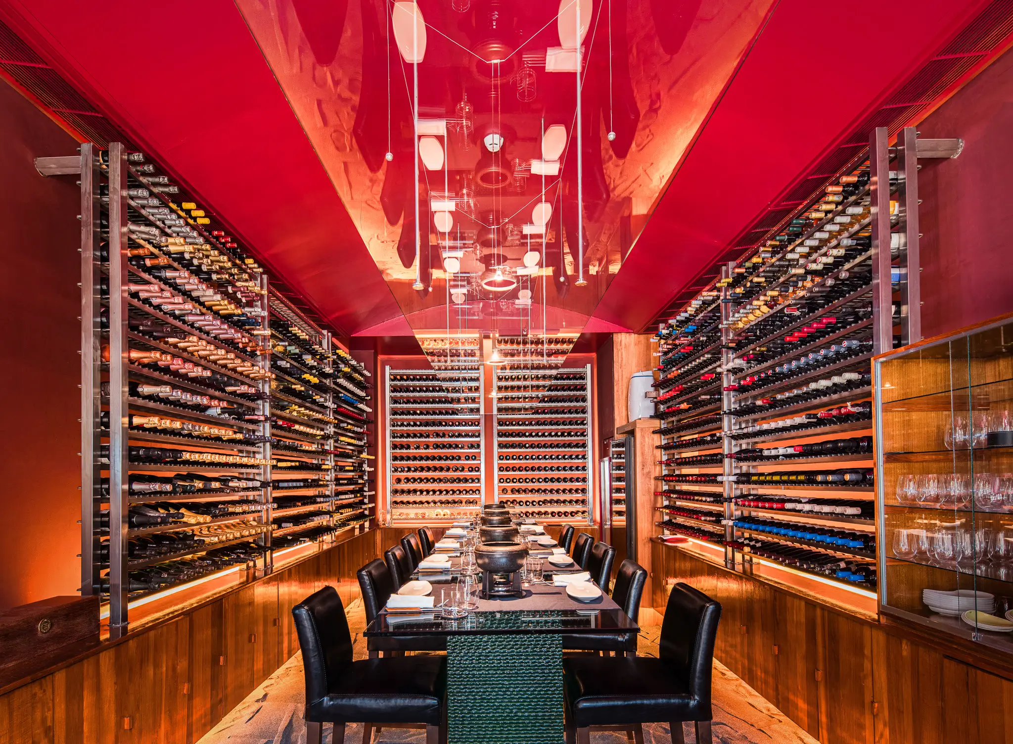 The Cheese and Wine Bar with volcanic sand floor