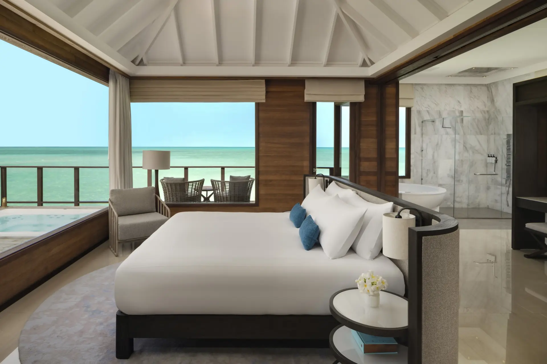Rangali Ocean Pavilion main bedroom
