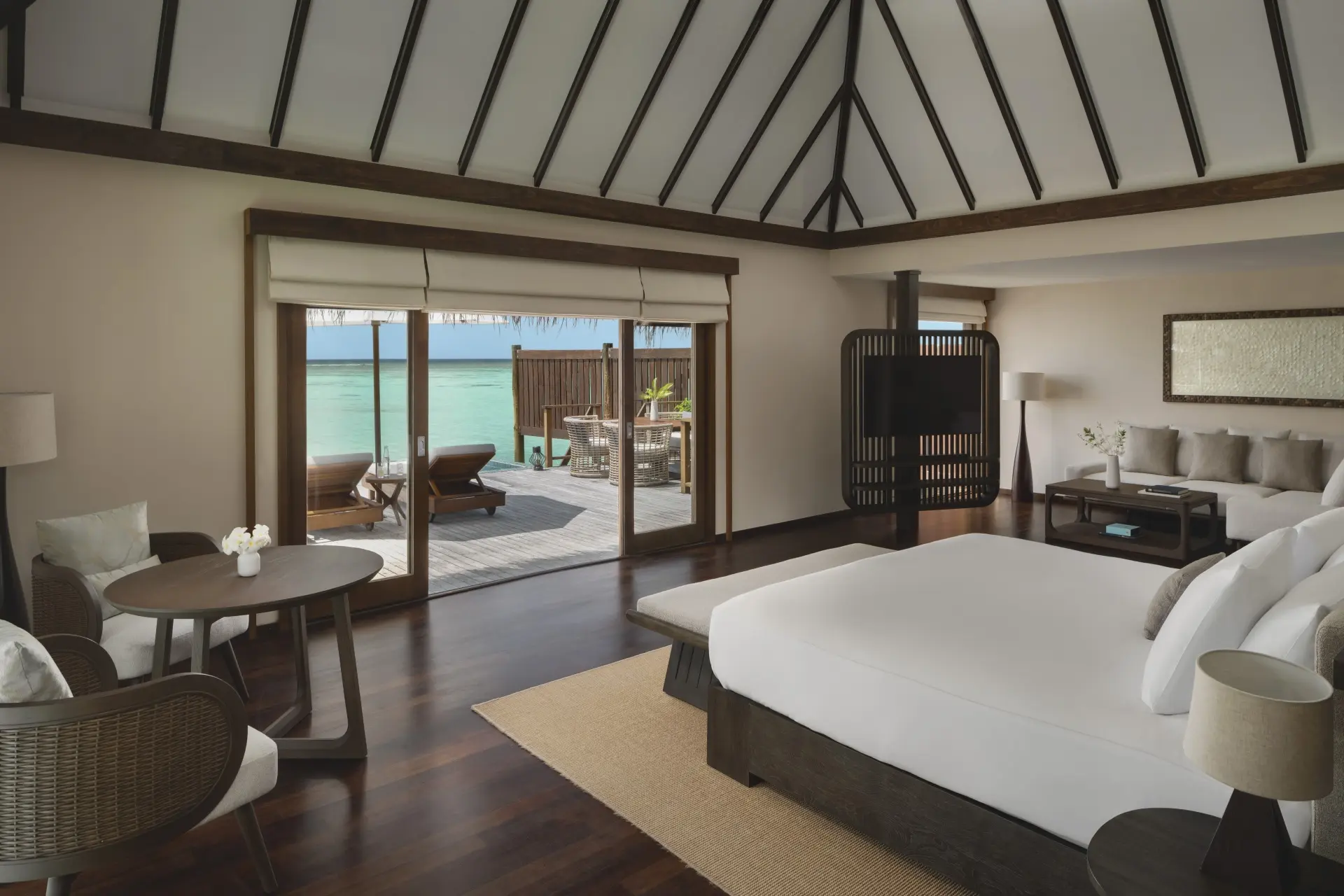 Premier Water Villa bedroom
